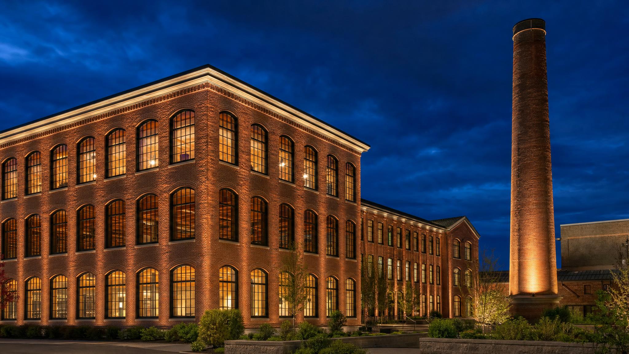 Manchester Historic Mill Conversion commercial lighting project in Manchester, NH