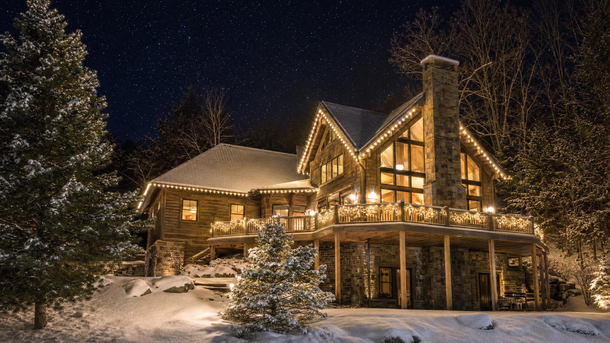 Stowe Vermont Vacation Home commercial lighting project in Stowe, VT